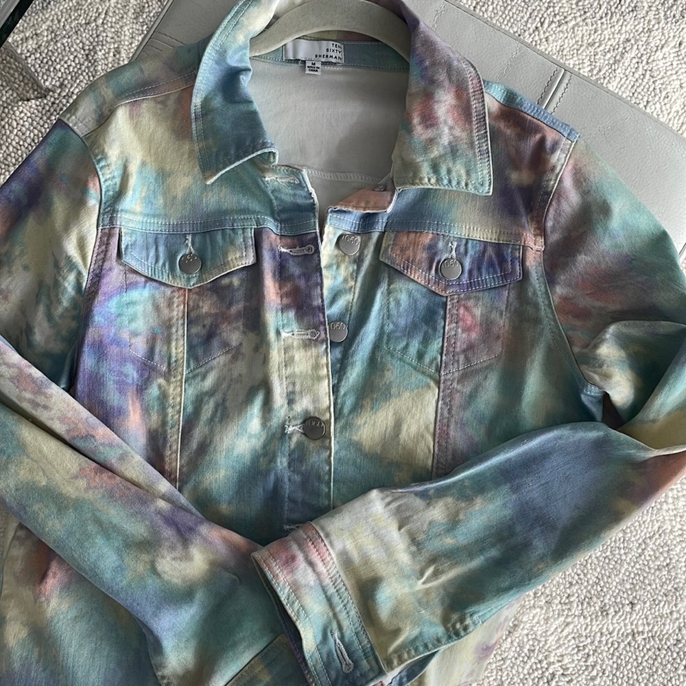 The dye jean jacket
